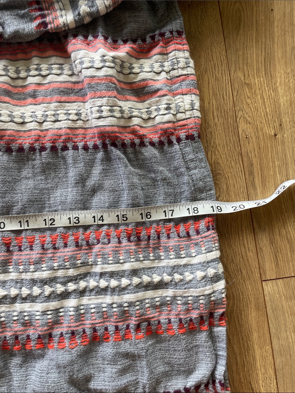 Lemlem Gray Knit Hooded Pullover with Pink Logo Detail - Picture 11 of 11